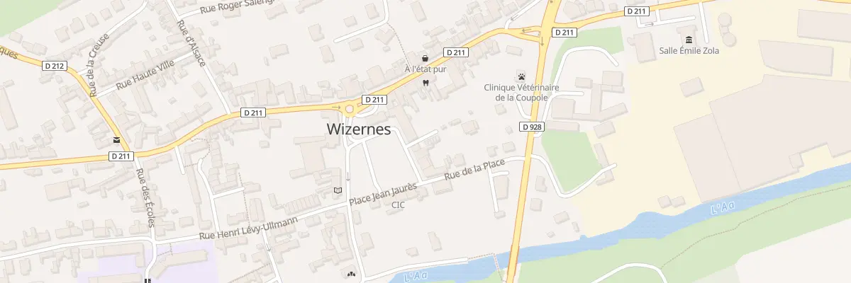 Plan du 1 Pl Jean Jaures à Wizernes