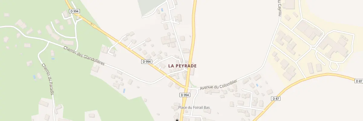 Plan du 6 Qua la Peyrade à Montbazens