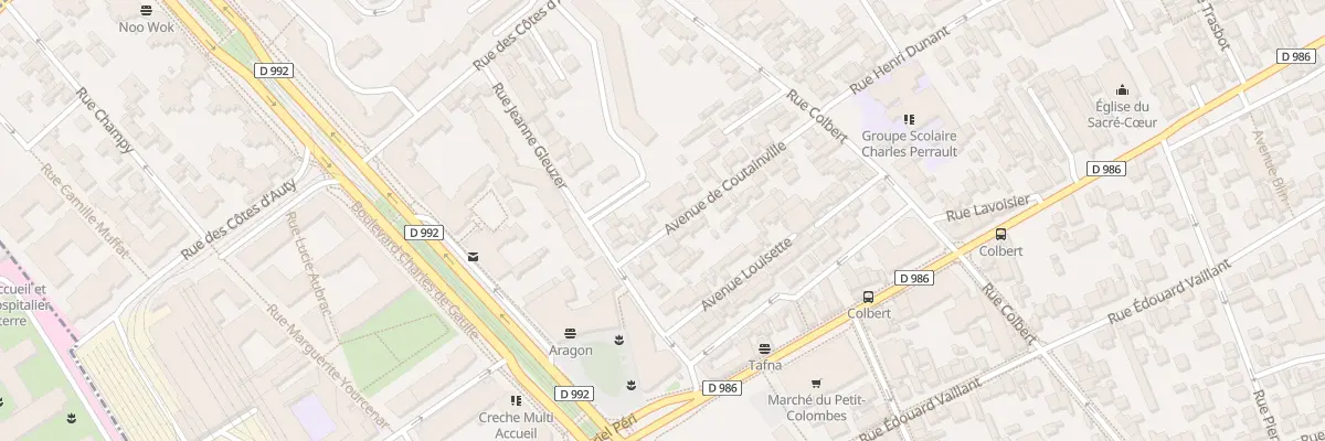 Plan du 20 Av Coutainville à Colombes