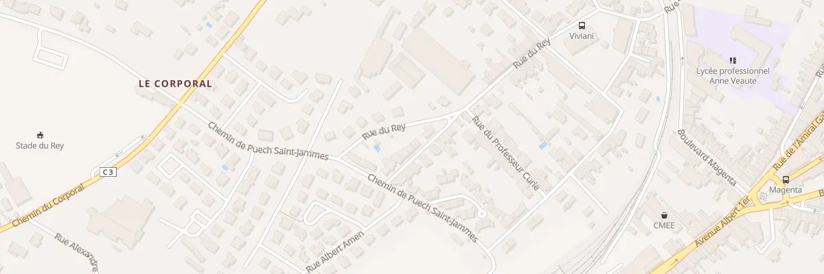 Plan du 4 Rue Pierre Baudin à Castres