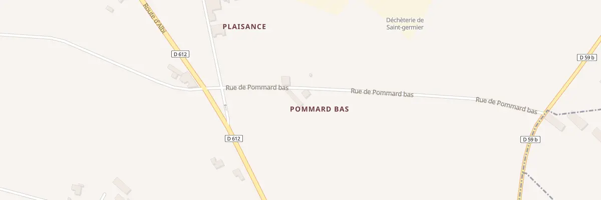 Plan du 425 Rue de Pommard bas à Saint-Germier