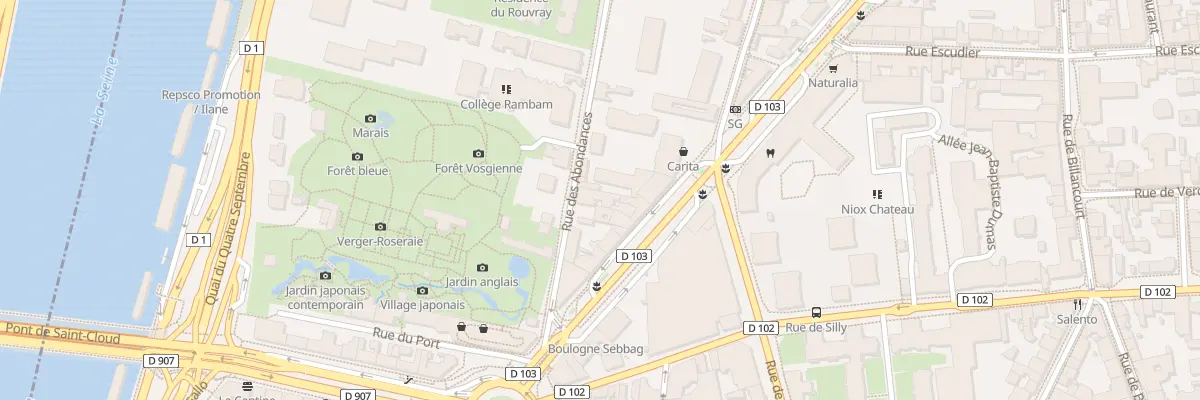 Plan du 10 Rue des Abondances à Boulogne-Billancourt