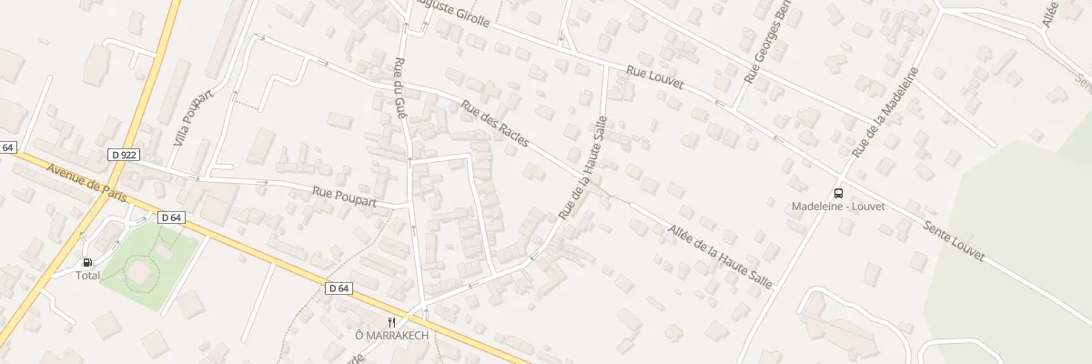 Plan du 8 Rue des Racles à L’Isle-Adam