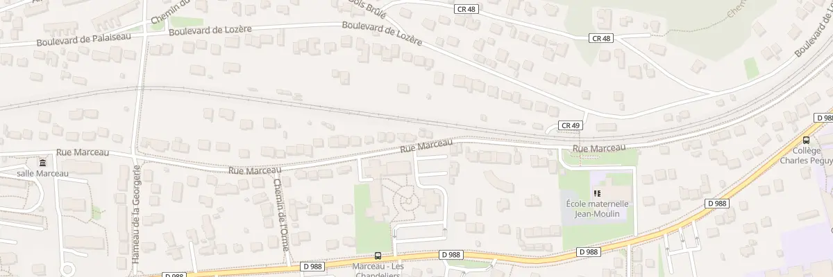 Plan du 20B Rue Marceau à Palaiseau