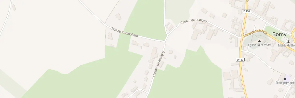 Plan du 5001F Rue de Reclinghem à Bomy