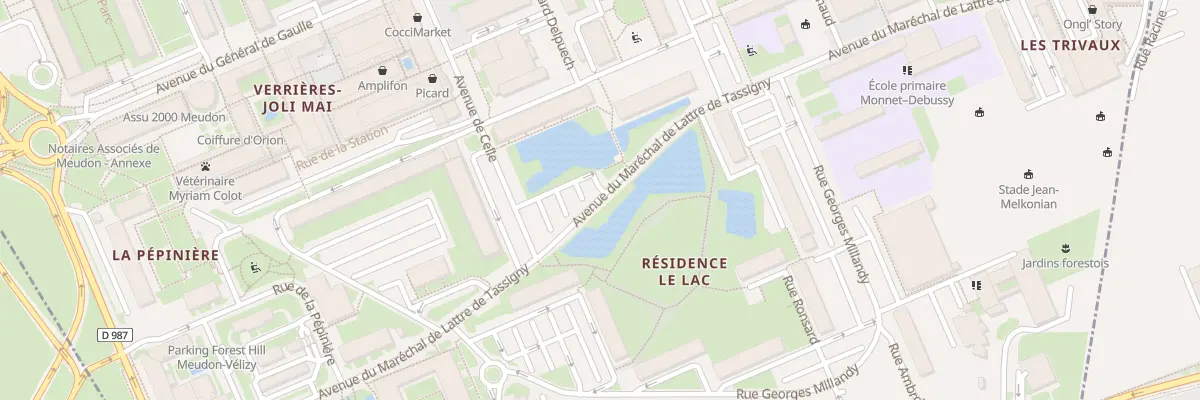 Plan du 43 Av Gal de Gaulle à Meudon