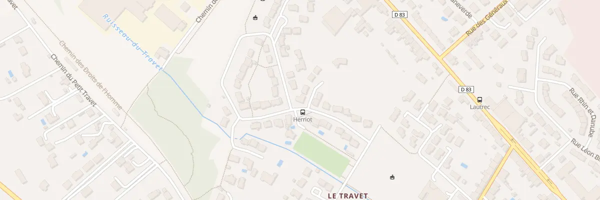 Plan du 2 Rue Édouard Herriot à Castres