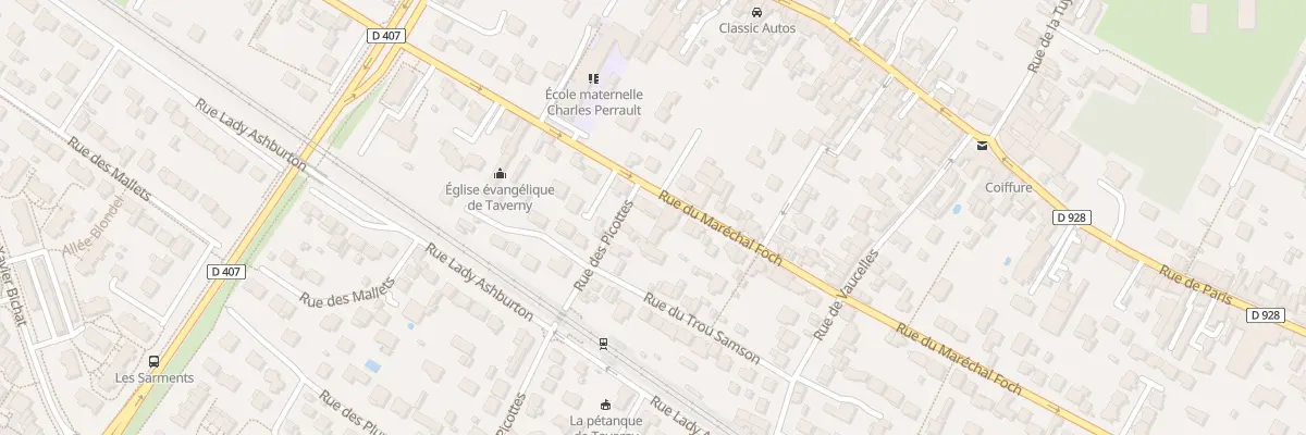 Plan du 77 Rue du Maréchal Foch à Taverny