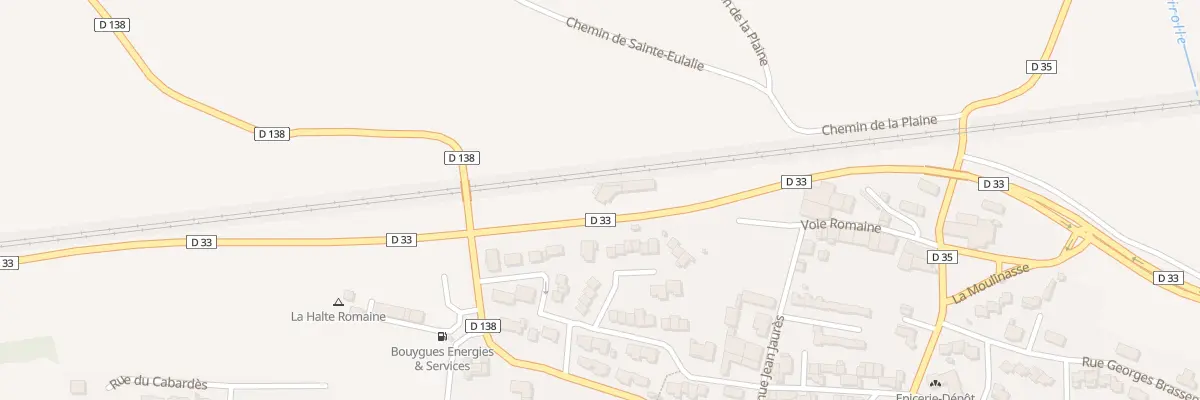 Plan du 20 Rue Voie Romaine à Villesèquelande