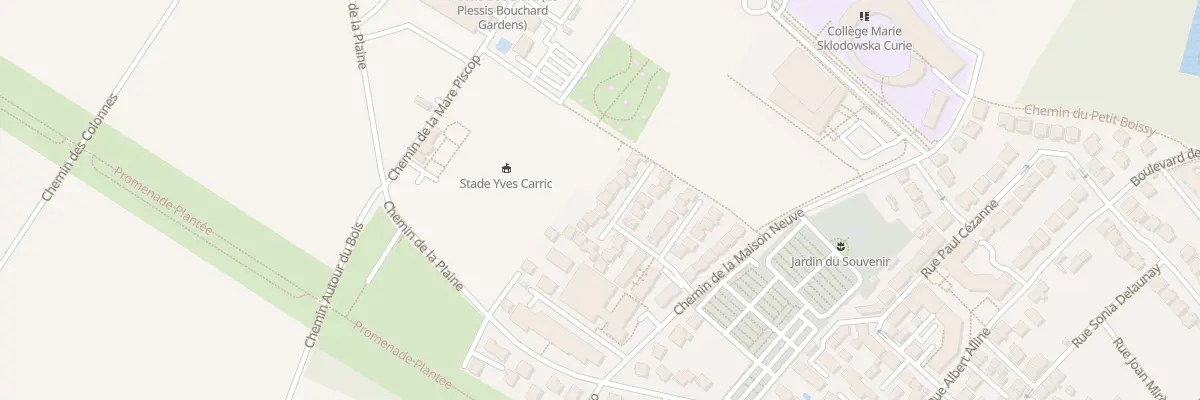 Plan du 39 All Charles Bourseul au Plessis-Bouchard