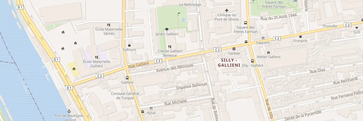 Plan du 227 Rue Gallieni à Boulogne-Billancourt