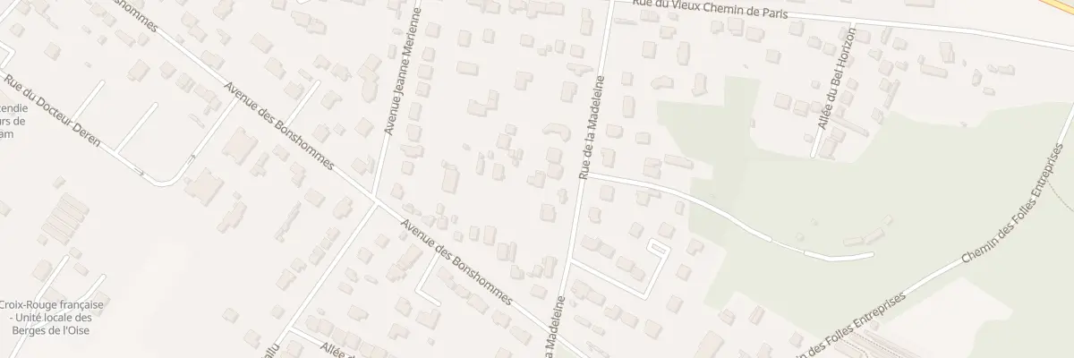 Plan du 62 Rue de la Madeleine à L’Isle-Adam