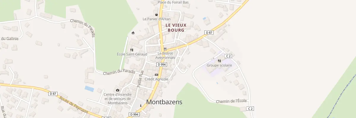 Plan du 3 Rue de la Vieille Porte à Montbazens