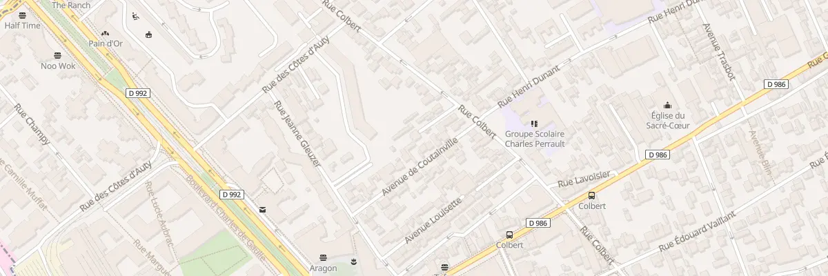 Plan du 12T Av Coutainville à Colombes