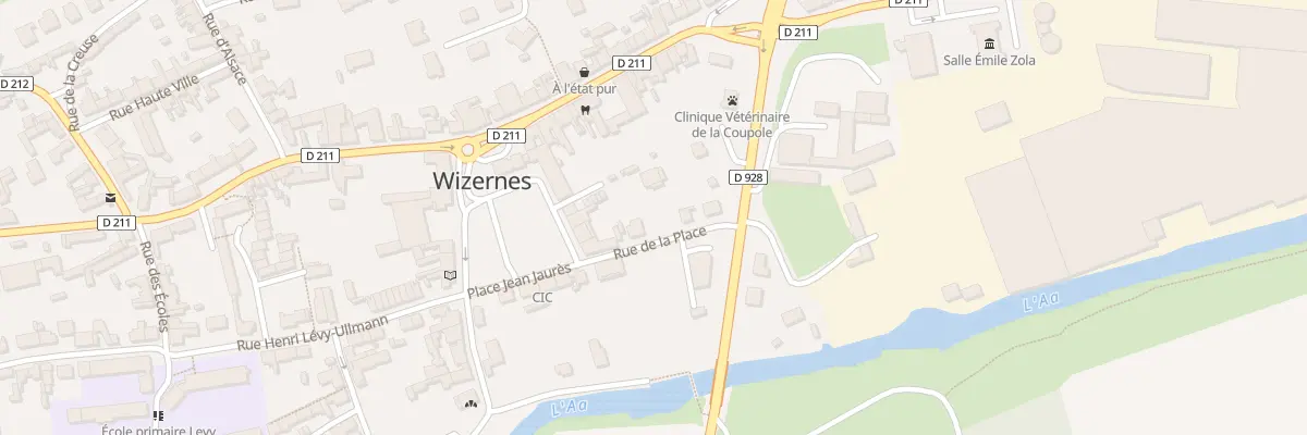 Plan du 1 Rue de la Place à Wizernes