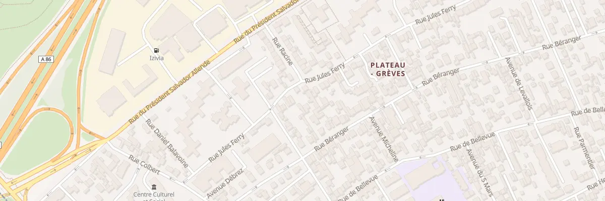 Plan du 193 Rue Jules Ferry à Colombes