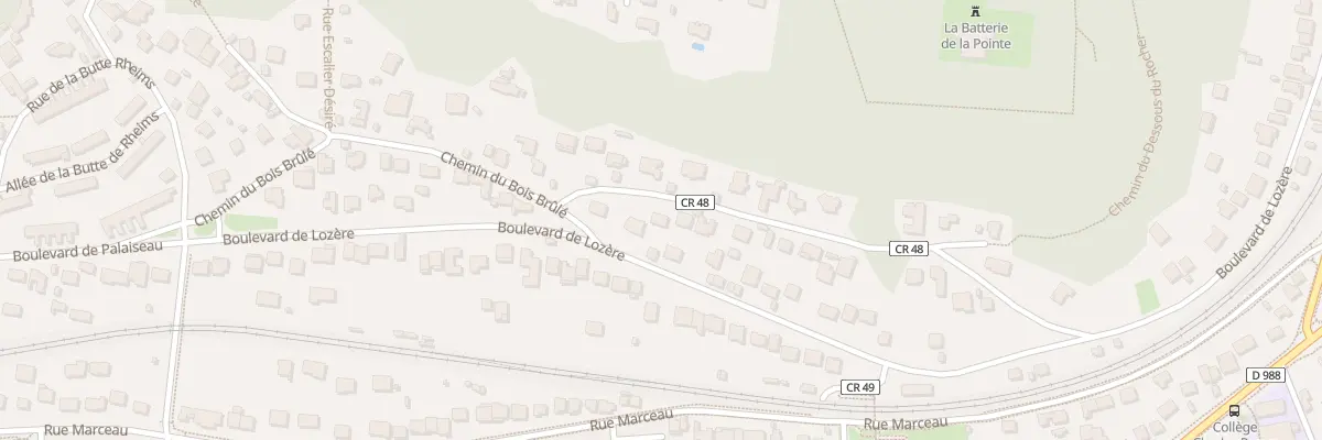 Plan du 122 Bd de Lozère à Palaiseau