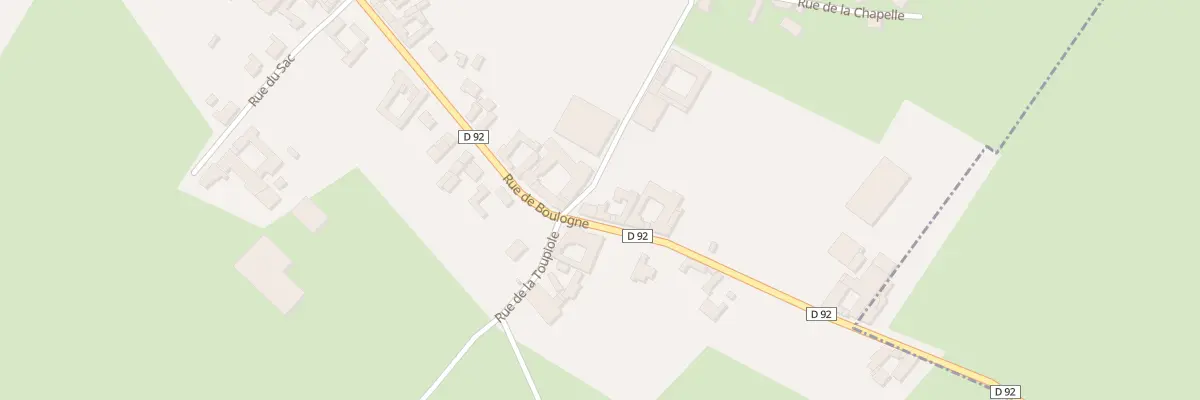 Plan du 10 Rte de Boulogne à Beaumetz-lès-Aire