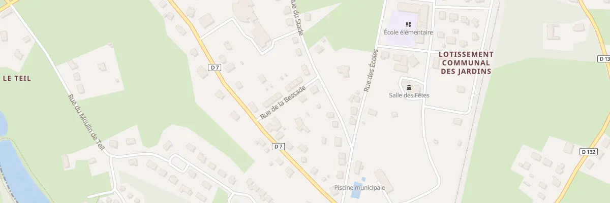 Plan du 1 Rue de la Bessade au Rouget-Pers