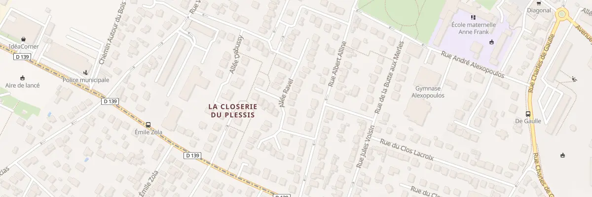 Plan du 8 All Ravel au Plessis-Bouchard