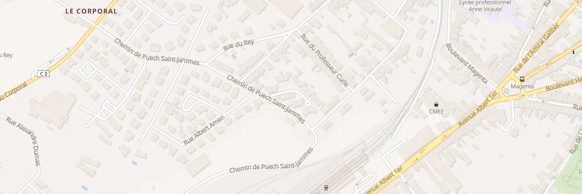 Plan du 4 Rue Lamartine à Castres