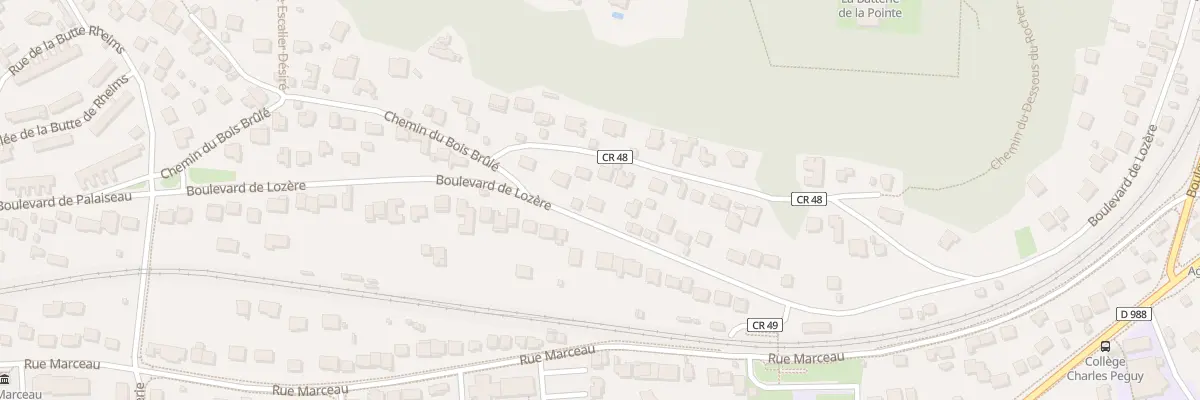 Plan du 120 Bd de Lozère à Palaiseau