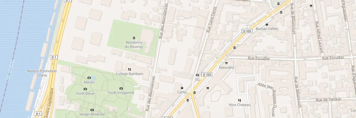 Plan du 16 Rue des Abondances à Boulogne-Billancourt