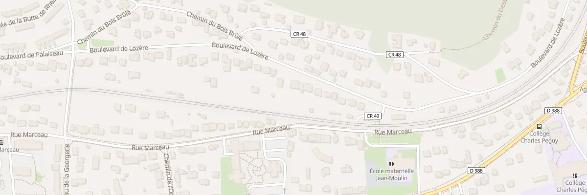 Plan du 61 Bd de Lozère à Palaiseau