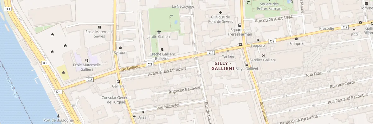 Plan du 221 Rue Gallieni à Boulogne-Billancourt