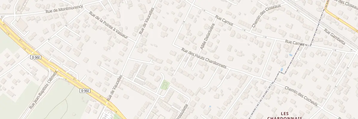 Plan du 33 Rue des Hauts Chardonnets à Taverny