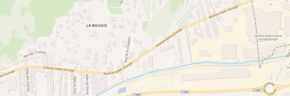 Plan du 76 Av Adam Grange à Viviez
