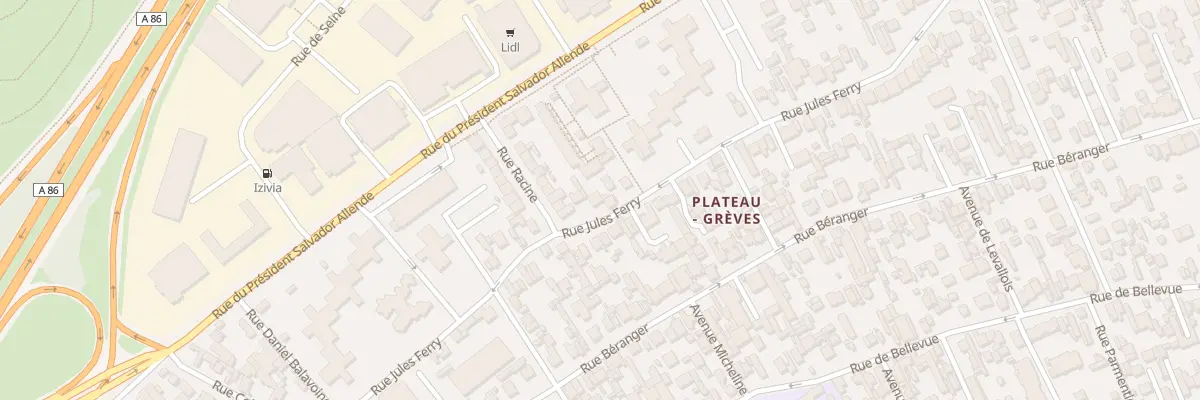 Plan du 156 Rue Jules Ferry à Colombes