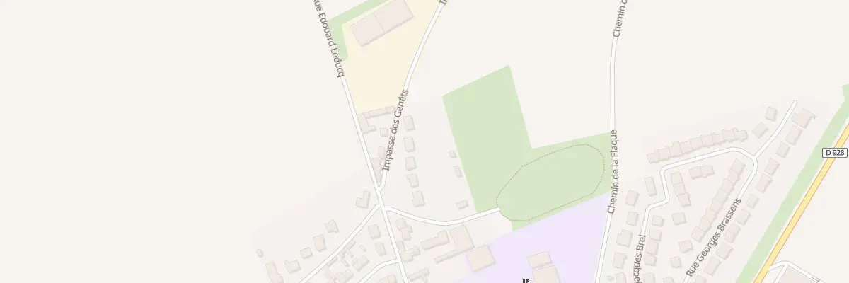 Plan du 8 Imp des Genêts à Wizernes