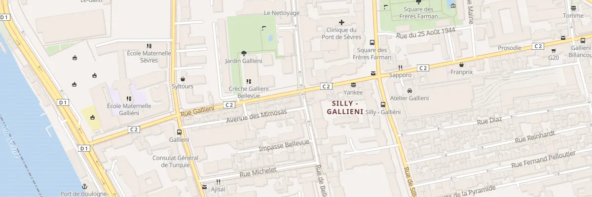 Plan du 219 Rue Gallieni à Boulogne-Billancourt