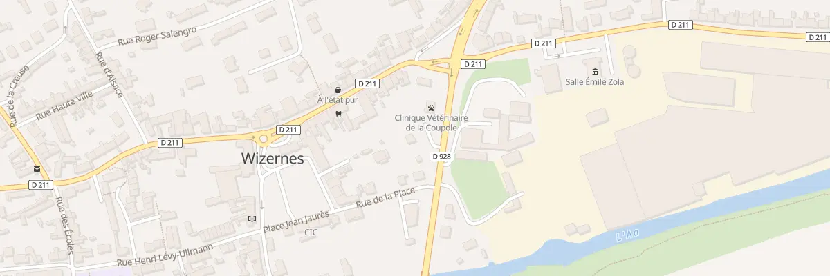 Plan du 44 Rue François Mitterrand à Wizernes