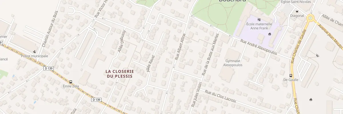 Plan du 19 Rue Albert Alline au Plessis-Bouchard