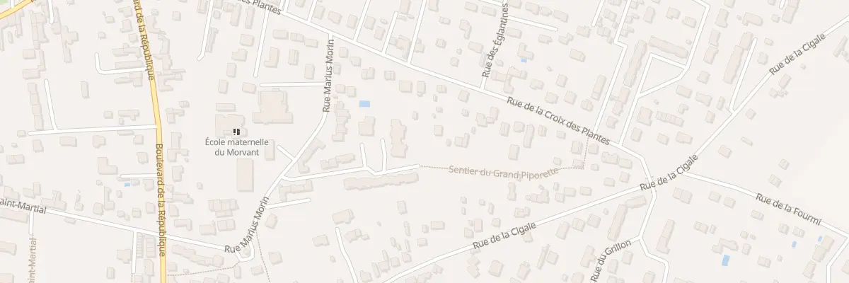 Plan du 34 Rue de la Croix des Plantes à Châteauneuf-sur-Loire