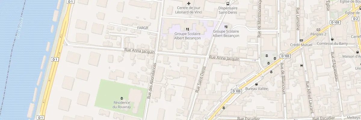 Plan du 17 Rue Anna Jacquin à Boulogne-Billancourt