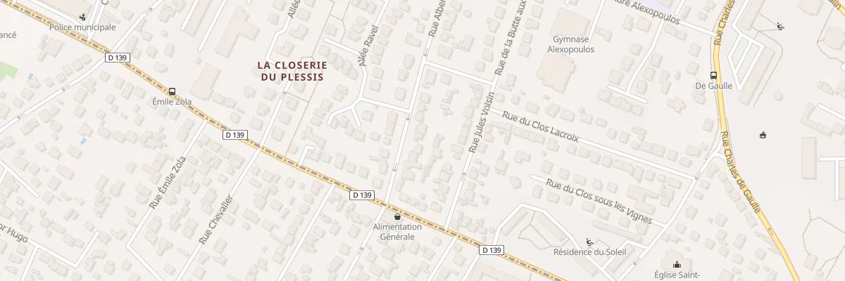 Plan du 12 Rue Albert Alline au Plessis-Bouchard