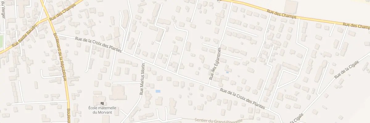 Plan du 33 Rue de la Croix des Plantes à Châteauneuf-sur-Loire