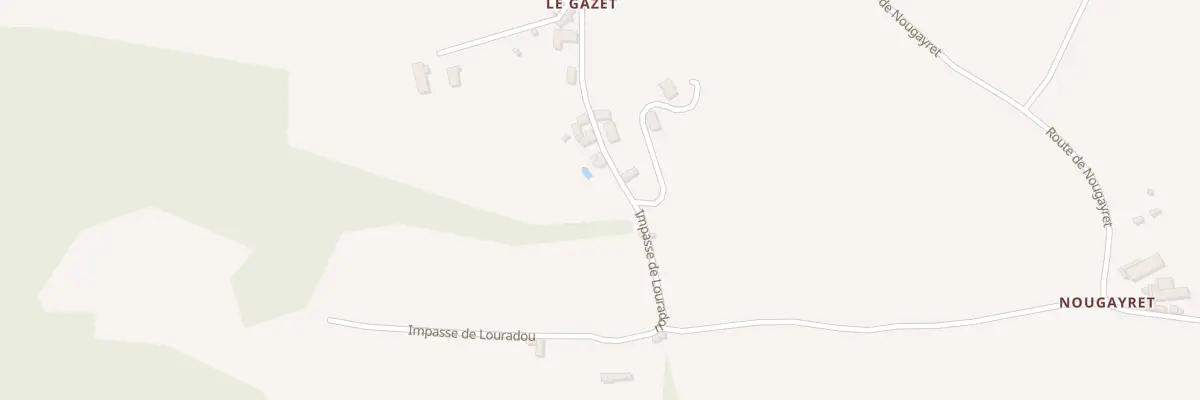 Plan du 5250 Le Claux à Crespin