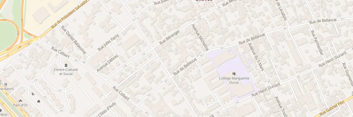Plan du 226 Rue de Bellevue à Colombes