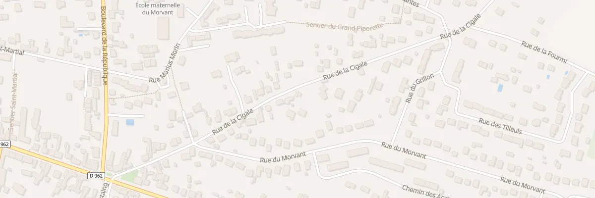 Plan du 34 Rue de la Cigale à Châteauneuf-sur-Loire