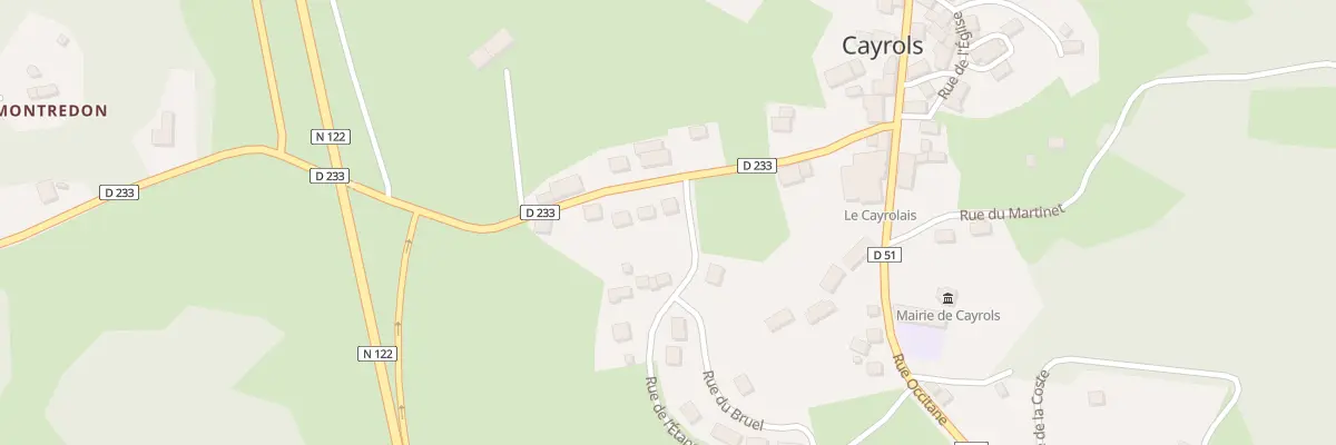 Plan du 9 Rue de l’Etang à Cayrols