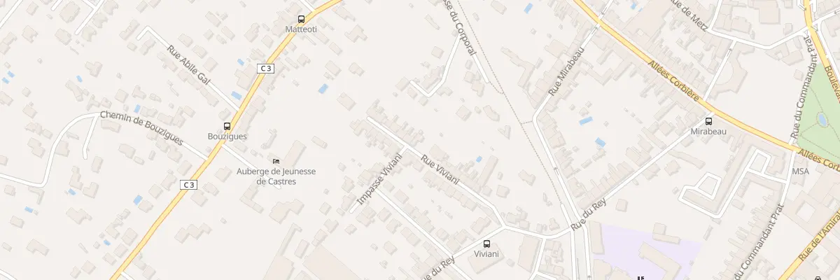 Plan du 24 Rue Viviani à Castres