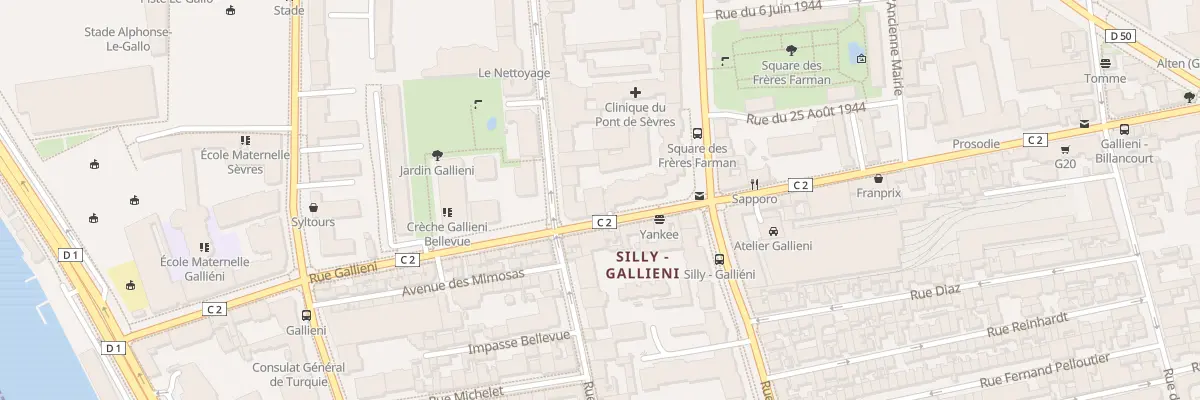 Plan du 180 Rue Gallieni à Boulogne-Billancourt