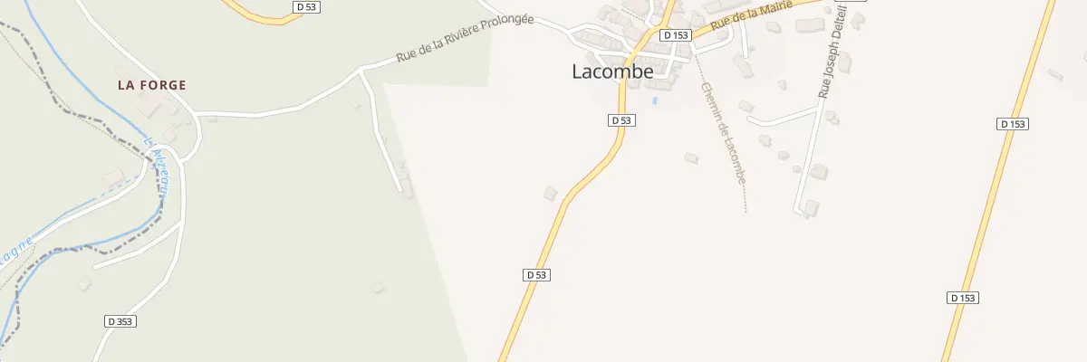 Plan du 6 Rte de Saint Denis à Lacombe