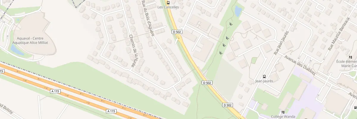 Plan du 45 Rue du Bois d’Aguere à Saint-Leu-la-Forêt