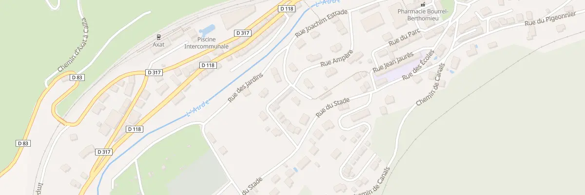 Plan du 2 Imp Ampere à Axat