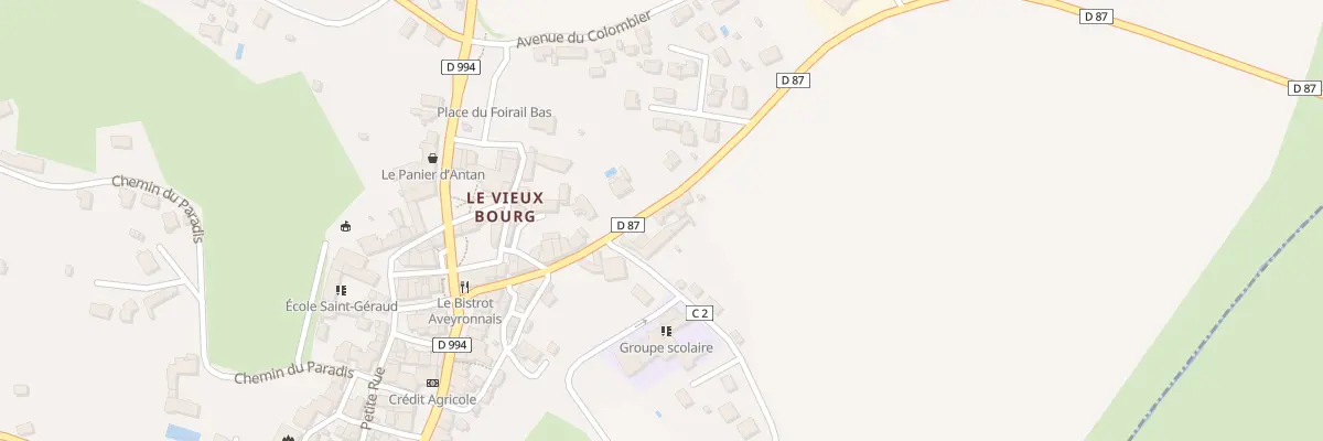 Plan du 12 Rte de Lugan à Montbazens